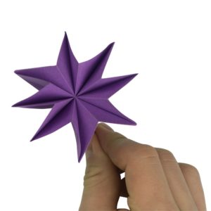 Origami Blume fertig gestellt