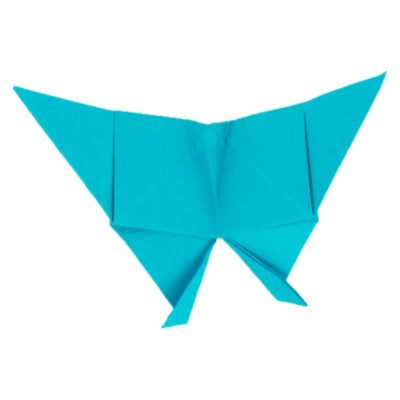 Origami Schmetterling fertig gestellt