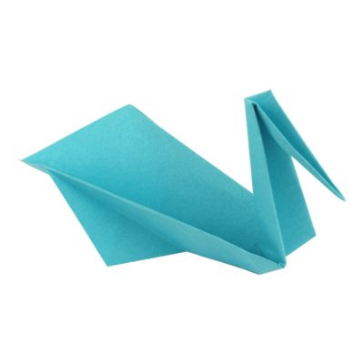 Origami Kranich - Fertig gestellt.