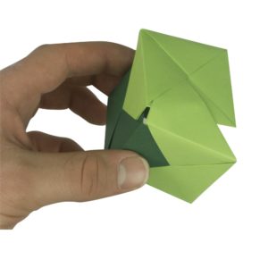 3d Origami Anleitung - Würfel falten - Faltanleitung von Einfach Basteln!