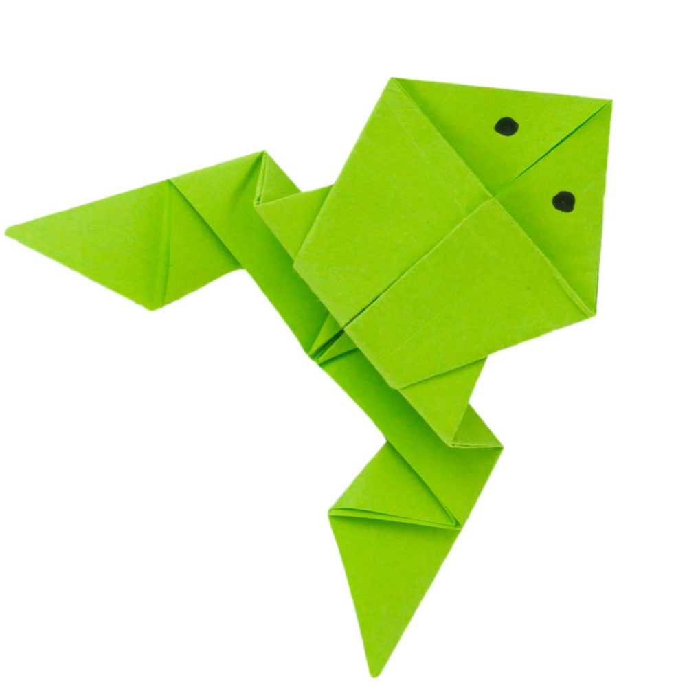 Origami Frosch Frosch Basteln Frosch Falten Einfach