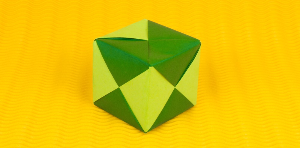 3d Origami Anleitung Würfel Falten Faltanleitung Von