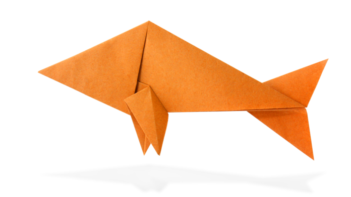 Titelild - Einen Origami Fisch falten für Anfänger - Anleitung