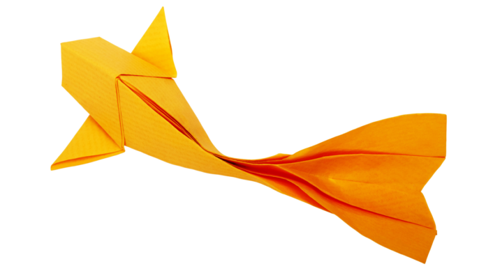 Origami Koi Fisch falten- Falten für Anfänger - Origami Tiere basteln