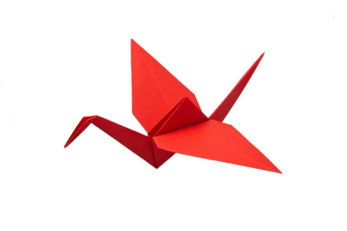 Titelbild - Origami Kranich falten Anleitung
