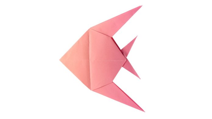 Titelbild- Tropischer Origami Fisch falten - Anleitung für Anfänger