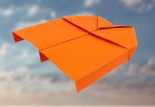 Langstrecken Gleiter Einen Langstrecken Gleiter falten - Papierflieger falten - Papierflugzeug basteln